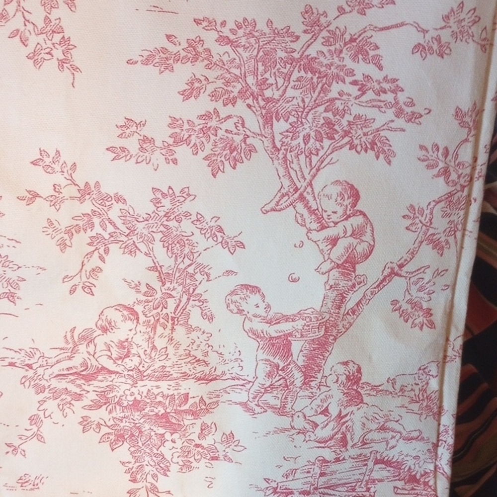 Retro/Vintage Style Medium Toile Tote/Bag - Picture 2 of 7